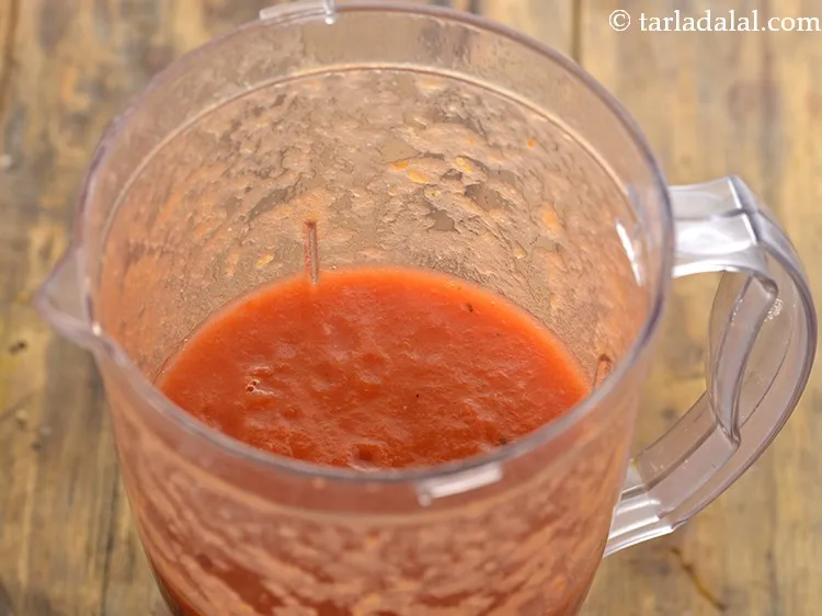 Step 9 – Blend the mixture in a mixer till smooth consistency