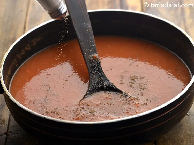 Step 19 – Add salt and pepper. You can even flavour the soup with fresh basil or any …