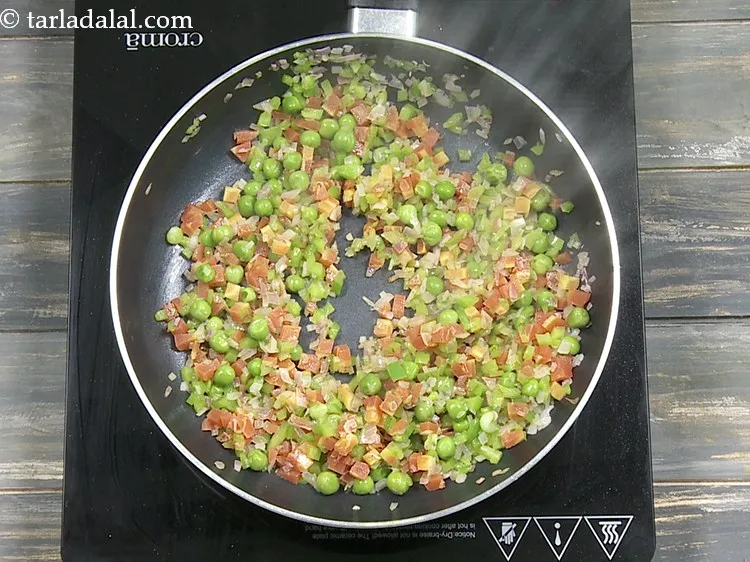 Step 10 – Mix well and cook on a medium flame for 1 minute.