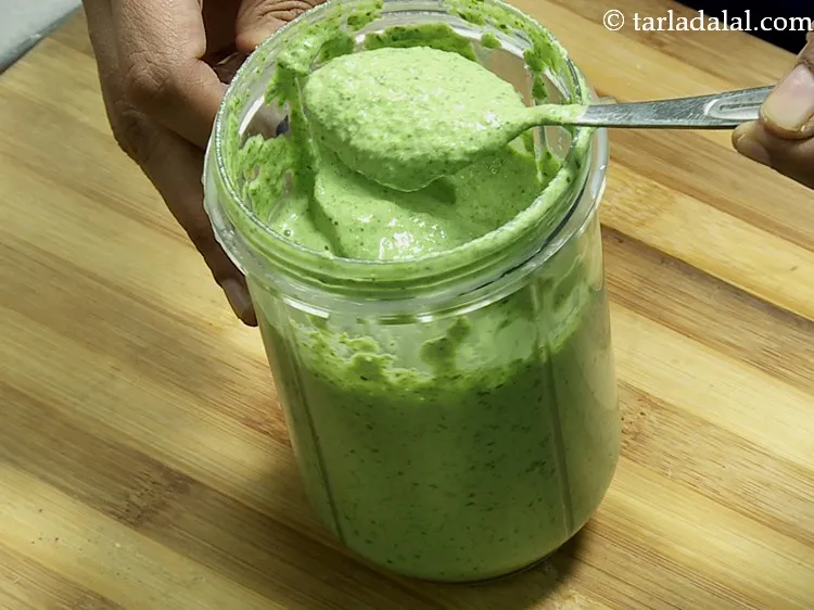 Step 26 – Combine all the ingredients and blend to a smooth paste. Keep aside. You can use …