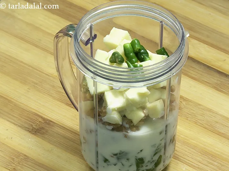 Step 24 – Add roughly chopped green chillies. This is optional. If your child does not eat spicy …