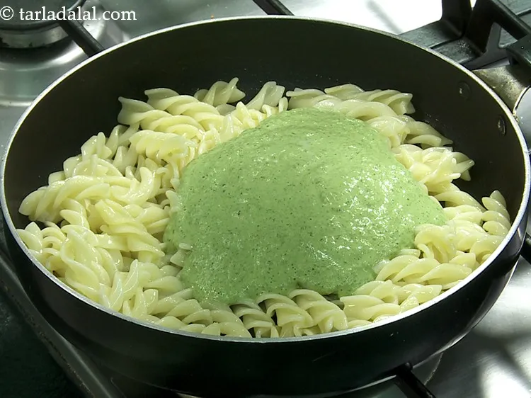 Step 30 – Add the prepared pesto. Apart from pasta, you can use the pesto sauce for preparing&nbsp;<a …