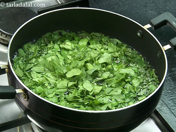 Step 15 – Add spinach and mix well. The traditional pesto recipe makes use of only basil leaves …