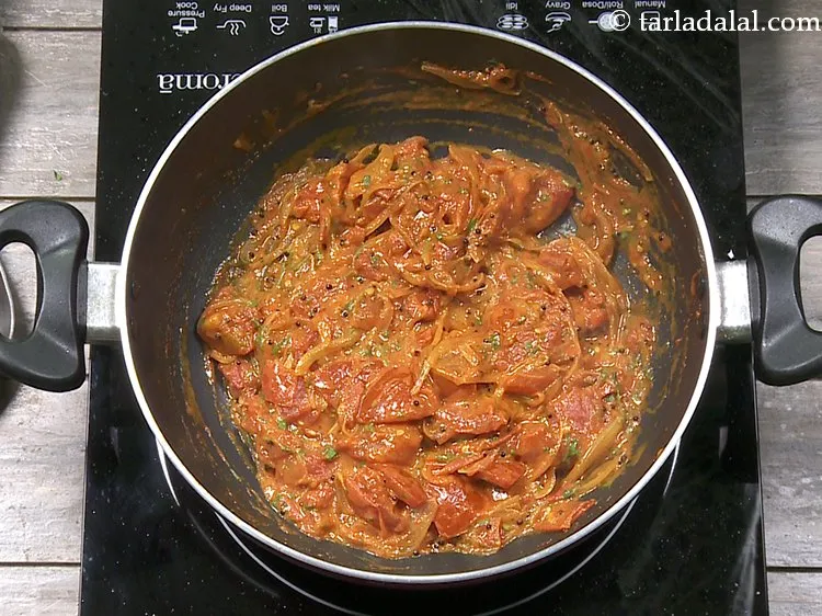 Step 22 – Mix well and cook on a medium flame for 2 minutes, while stirring occasionally. The …