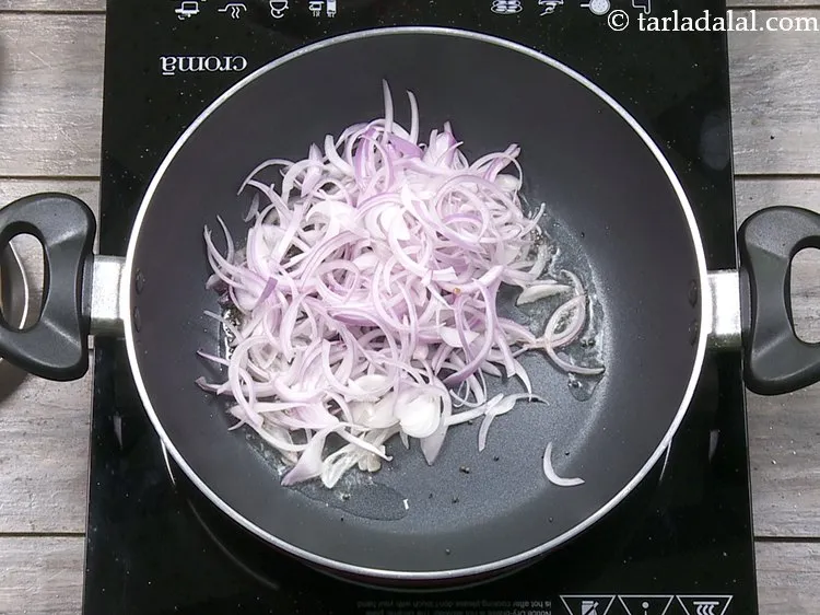 Step 9 – Add the onions.