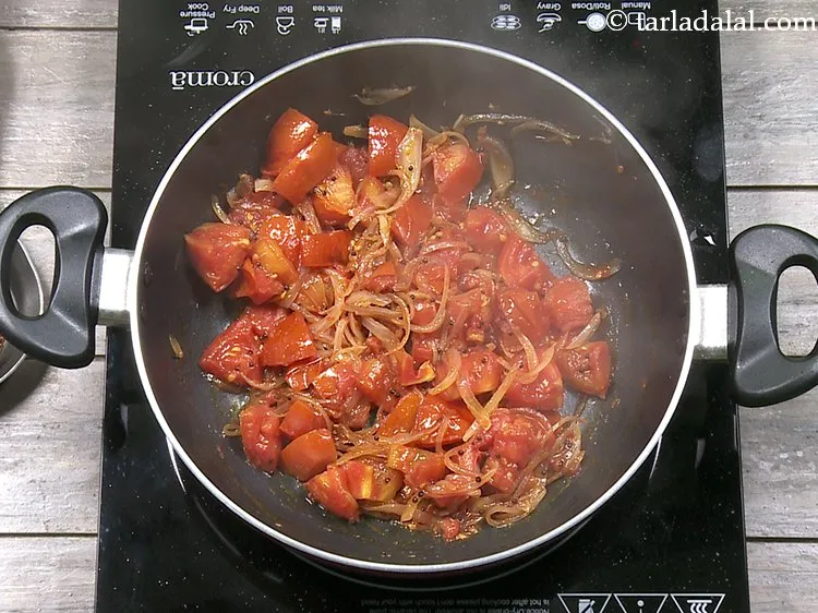 Step 14 – This is how the tomatoes will look after cooking. They will turn soft in texture.&nbsp;