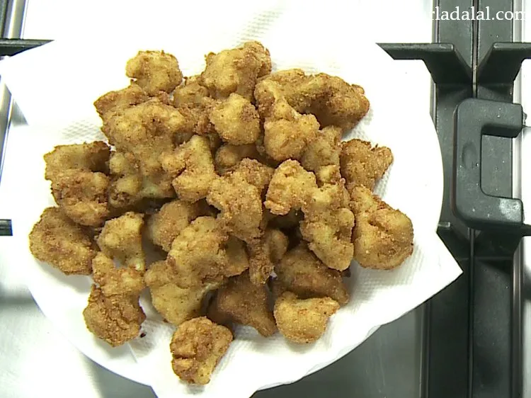 Step 20 – Drain <strong>gobi fry &ndash; starter recipe</strong> on an absorbent paper. After frying, do not keep …