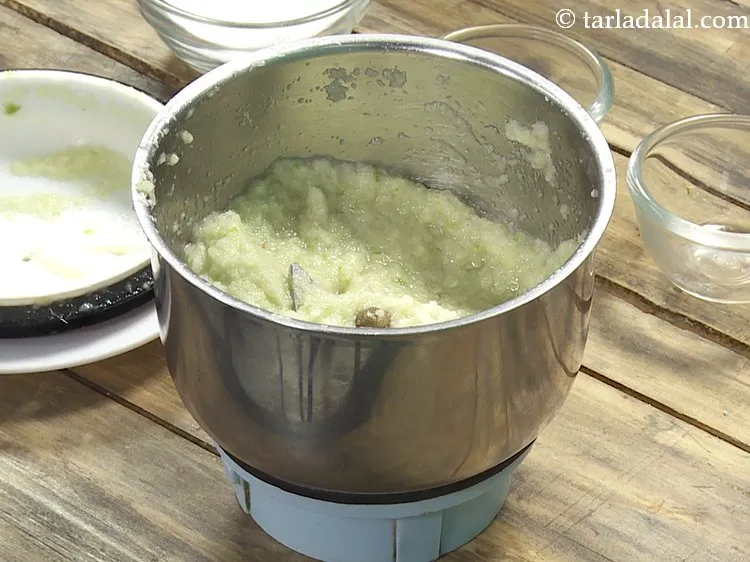 Step 5 – Blend into a smooth paste without using any water. The moisture from onions is good …