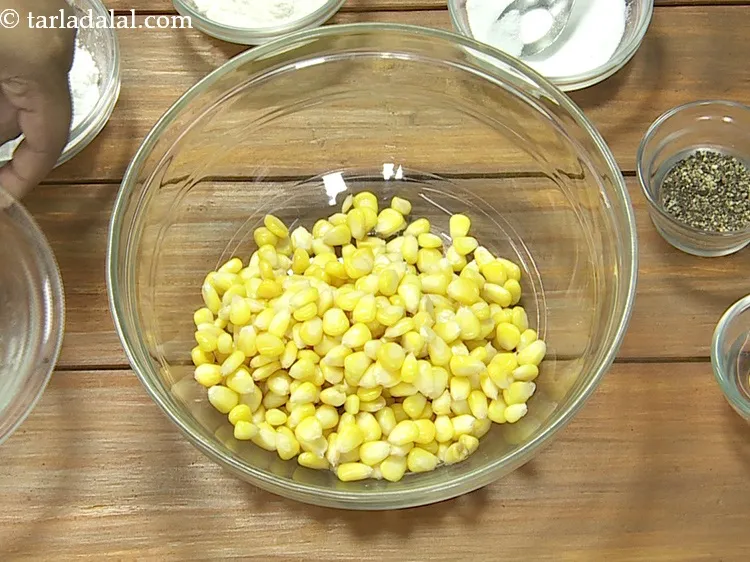 Step 8 – <strong>For the corn mixture of crispy fried corn recipe | Indian crispy corn | restaurant …