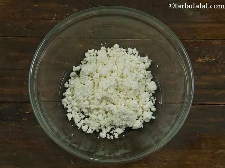 Step 1 – Put the crumbled paneer in a clean, deep bowl. You can even grate the paneer …
