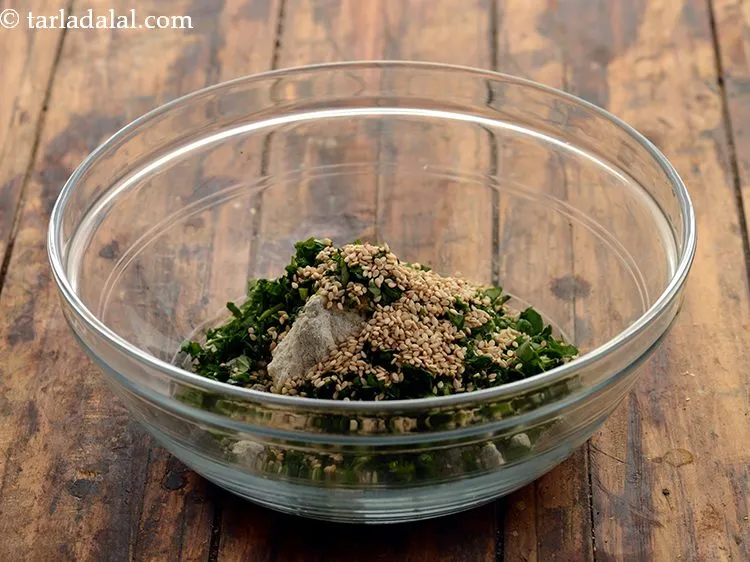 Step 12 – Add a tbsp. of sesame seeds. This gives an added flavour and crunch.