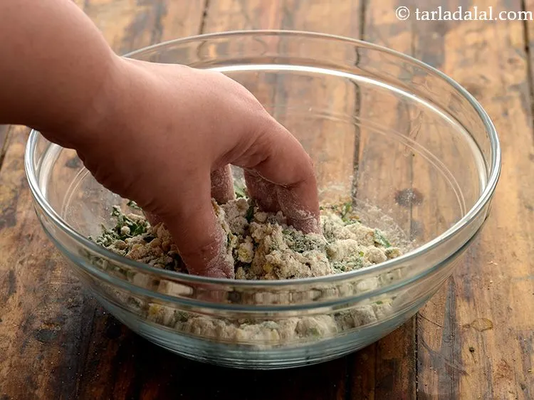 Step 15 – Mix all the ingredients using your fingertips.