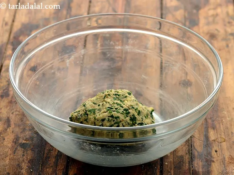 Step 17 – Knead into a semi-stiff dough.