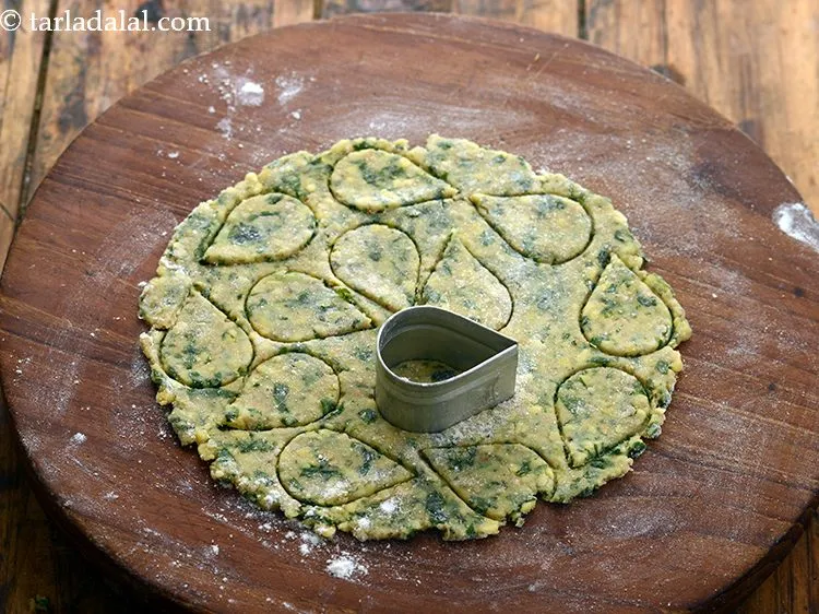 Step 21 – Cut drop shapes using a tear drop cookie cutter. You can use any shaped cookie …