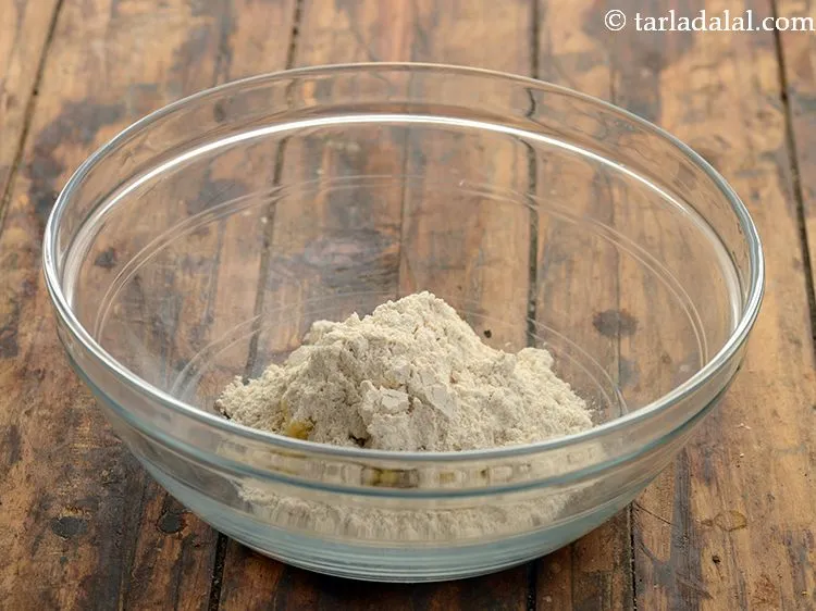 Step 7 – Add whole wheat flour to it.