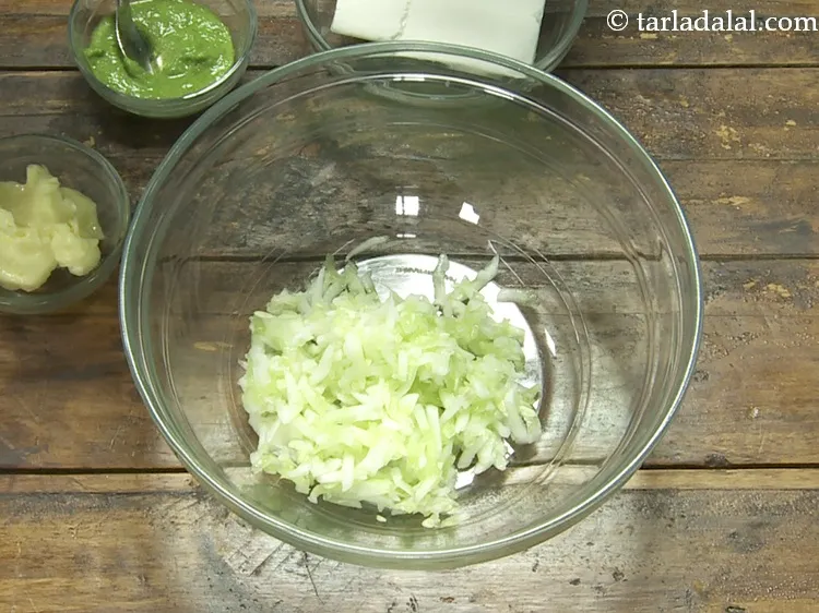 Step 31 – Transfer the cucumber into a deep bowl.
