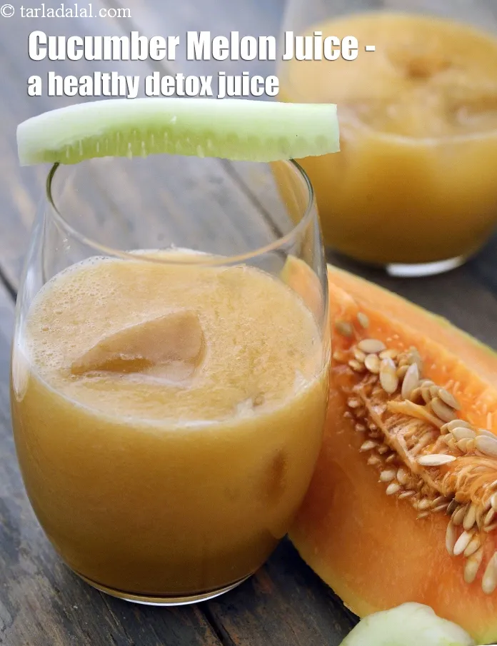 Step 14 – <strong>Cucumber Melon Juice - a healthy detox juice.</strong>