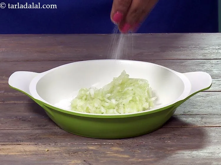 Step 2 – Sprinkle a little salt.