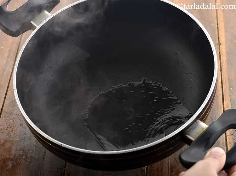 Step 18 – Rotate the pan in a clockwise motion, so the water spreads evenly in the pan. …