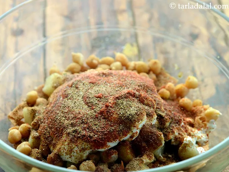 Step 11 – Lastly, add chaat masala. We have used <a href="https://www.tarladalal.com/Chaat-Masala-Homemade-Chaat-Masala-Recipe-164r">homemade chaat masala</a>.&nbsp;