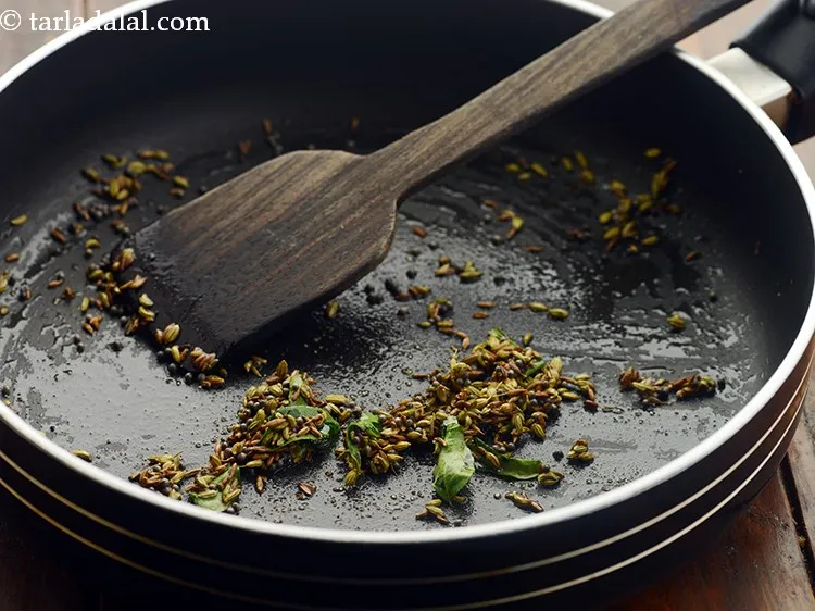 Step 17 – Cook for few seconds and when the seeds crackle.