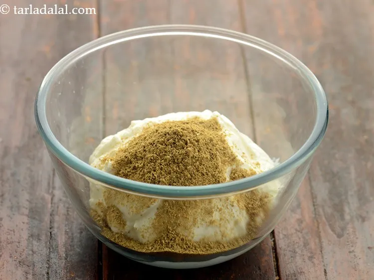 Step 6 – Add coriander powder.