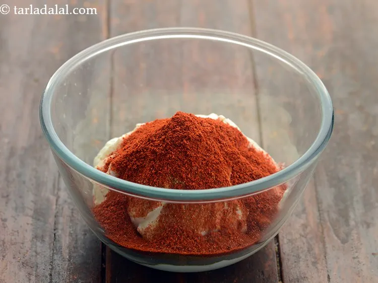 Step 7 – Add chilli powder.