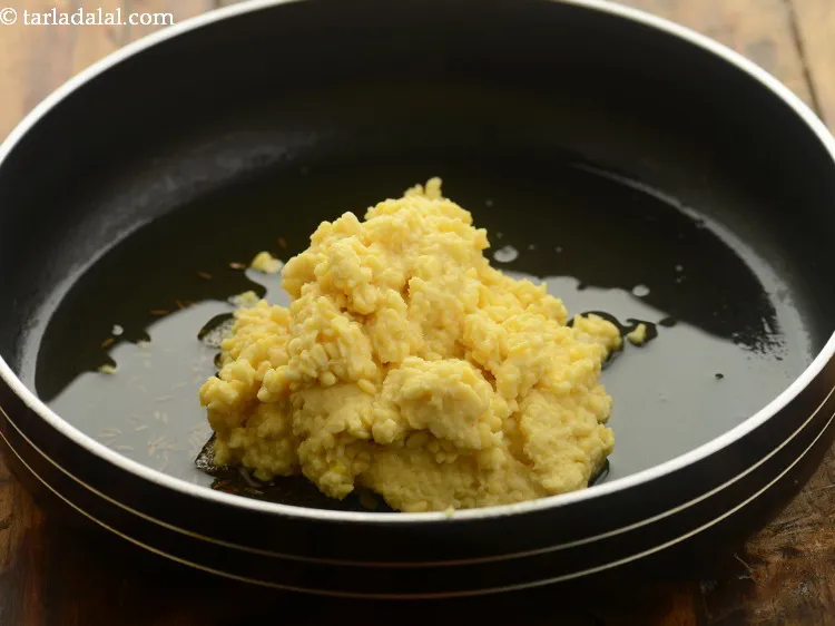 Step 18 – Add the yellow moong dal mixture. Instead of moong dal, you can use urad dal …