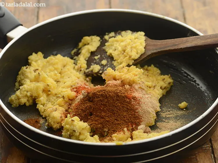 Step 23 – Add garam masala. We have made use of <a href="https://www.tarladalal.com/Garam-Masala-163r" target="_blank">homemade garam masala</a>.