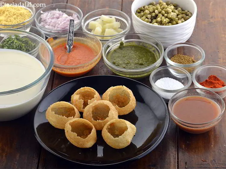 Step 8 – Keep all the ingredients for the <strong>Dahi Puri</strong> ready before making as once you put …