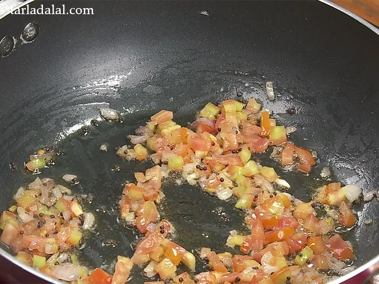 Step 16 – Mix well and cook on a medium flame for 2 minutes, while stirring occasionally.