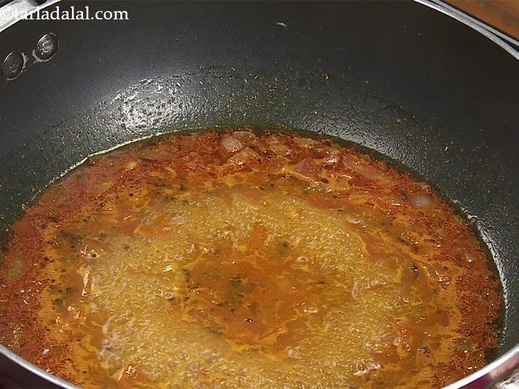 Step 21 – Mix well and cook on a medium flame for 2 minutes, while stirring occasionally.