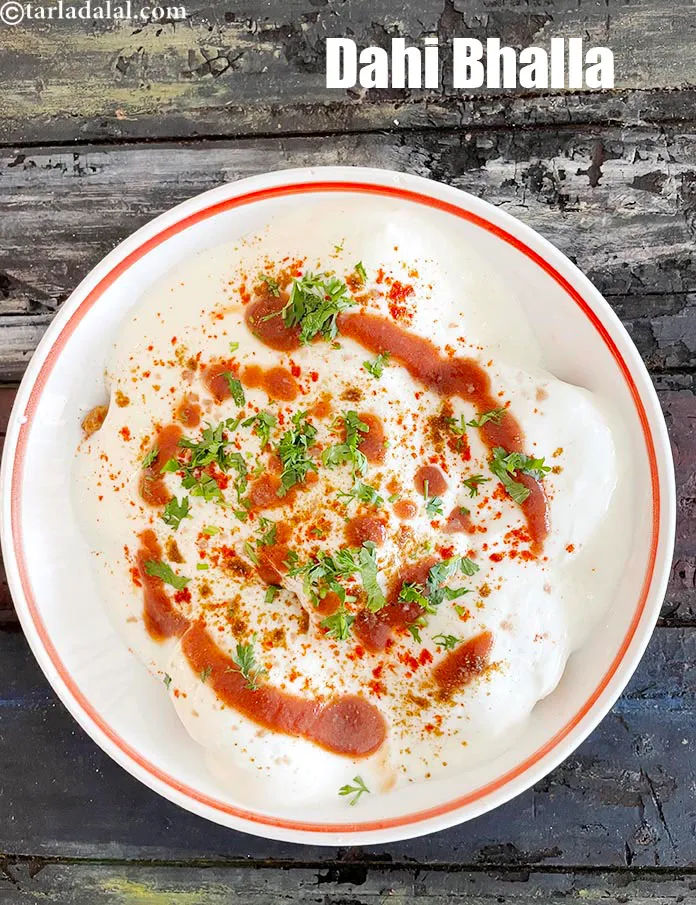 Step 39 – Your dahi vada is ready.&nbsp;Serve immediately.