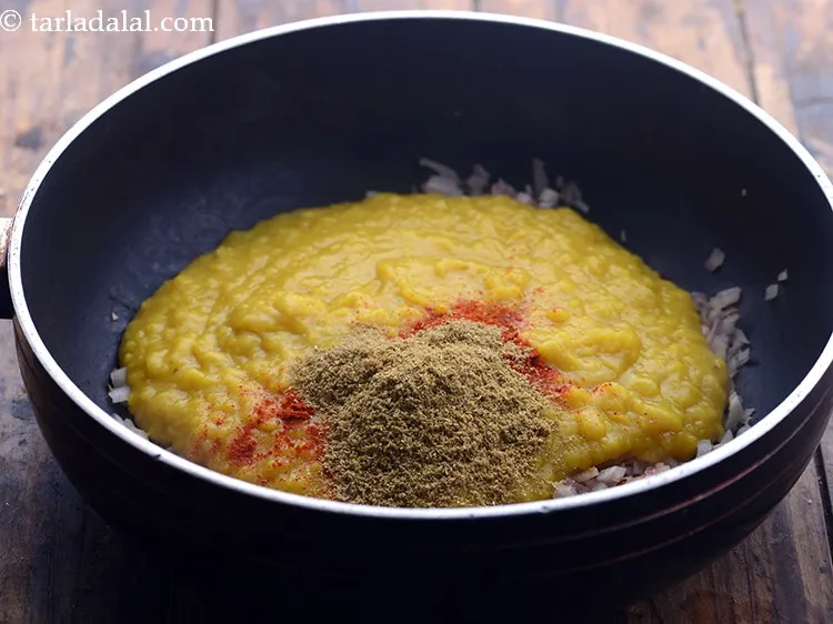 Step 20 – Add coriander powder.
