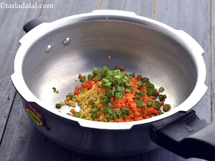 Step 23 – Add finely chopped French beans to it. You can use other vegetables like cauliflower or …