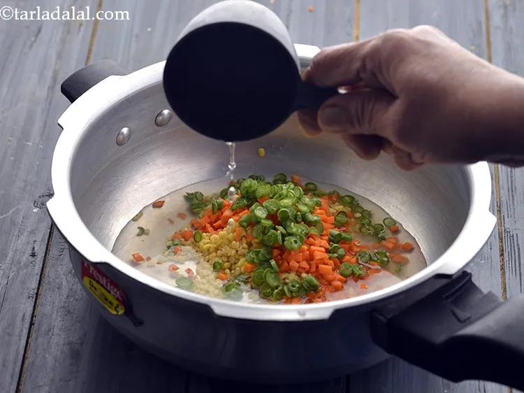 Step 24 – Add &frac12; cup of clean water to it for cooking.&nbsp;