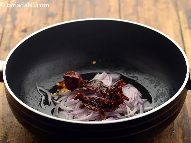 Step 12 – Add red chillies.