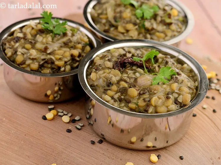 Step 24 – Serve&nbsp;<strong>dal&nbsp;banjara | Rajasthani dal&nbsp;banjara | healthy&nbsp;dal&nbsp;banjari |</strong>&nbsp;immediately. Urad dal and chana dal have a tendency …