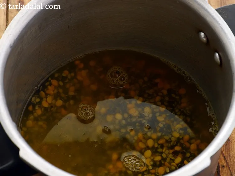 Step 6 – Add 3 cups of water and mix well.