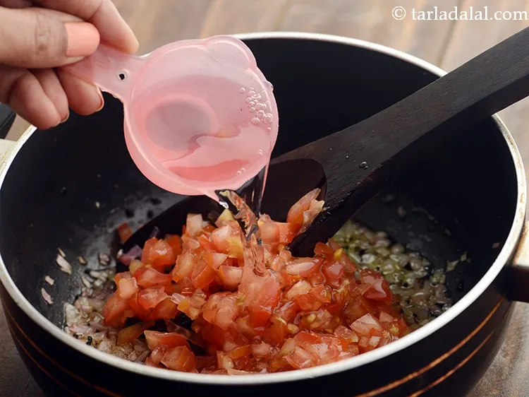 Step 20 – Add &frac14; cup of water.