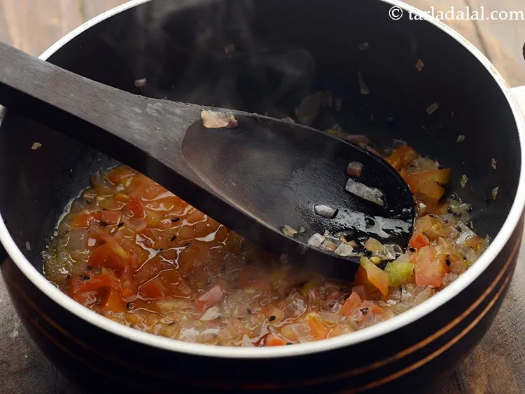 Step 21 – Mix well and cook on a medium flame for 2 to 3 minutes, while stirring …