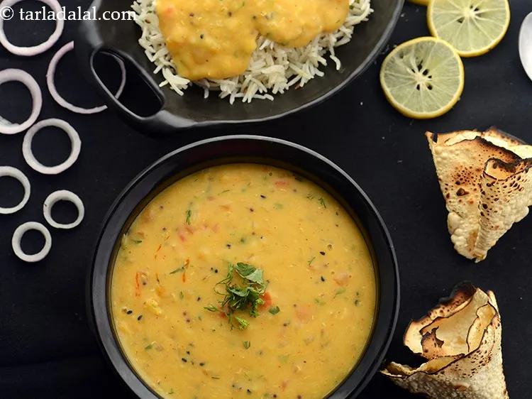 Step 26 – Serve <strong>dal fry</strong> immediately with steamed rice, peas pulao or jeera rice. You can even …