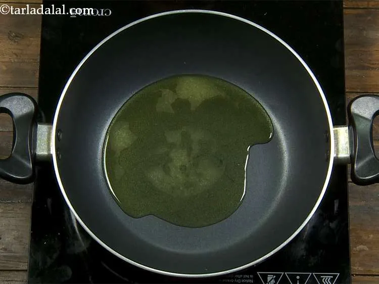 Step 7 – Take a deep nonstick pan and heat some ghee in it. You can even use …