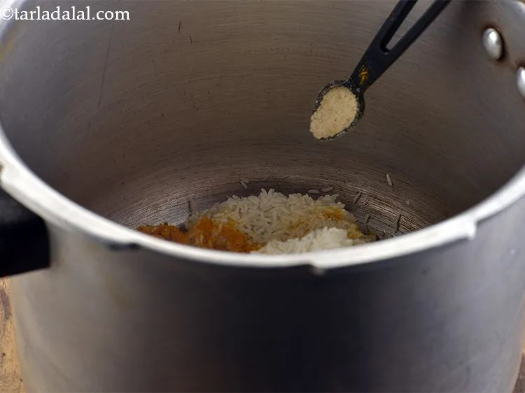 Step 9 – Add &frac14; tsp asafoetida. Asafoetida, also known as hing, gives a unique savory taste to …