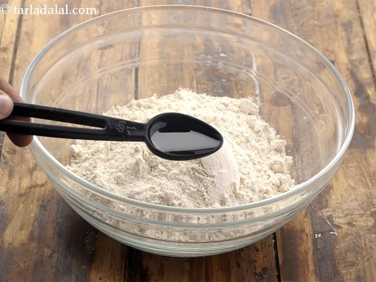 Step 4 – Add oil. The oil will add to the softness of the dough.&nbsp;&nbsp;