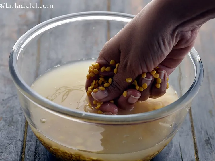 Step 2 – Always wash the dals before using, to get rid of any harmful bacteria or germs …