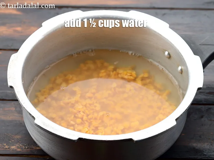 Step 5 – Add 1&frac12; cups of water