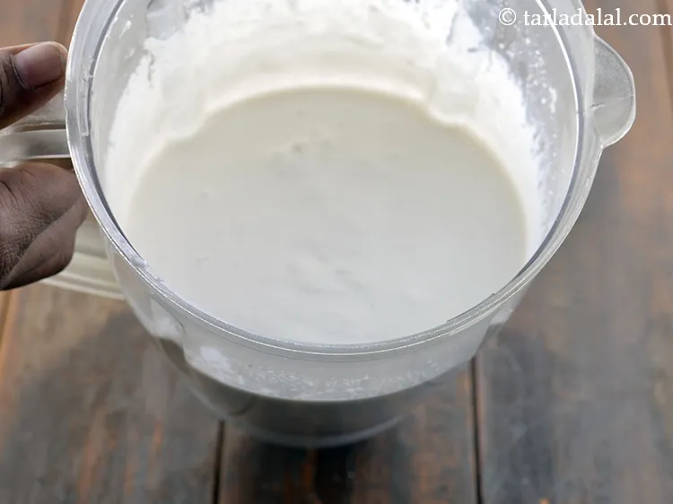 Step 13 – Blend in a mixer till smooth.