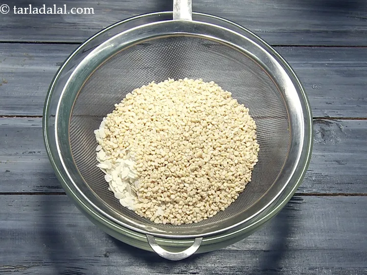 Step 5 – Add 1/2 cup&nbsp;<a href="https://www.tarladalal.com/glossary-urad-dal-split-black-lentil-941i">urad dal (split black lentils)</a>.