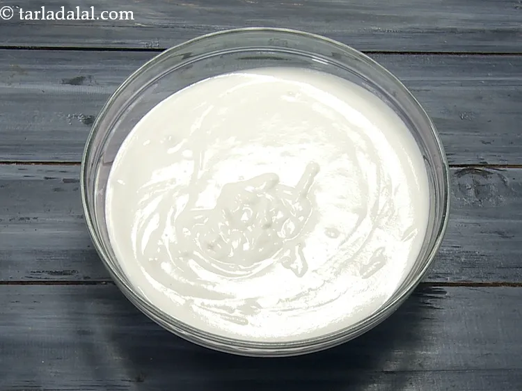 Step 14 – Transfer the mixture into a deep bowl. This is how it looks after blending.